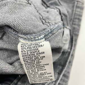 Boys Breakers, grey denim jeans shorts, adjustable, EUC, size 10,  
