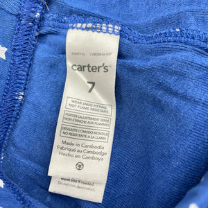 Girls Carter's, cotton pyjama shorts, elasticated, GUC, size 7,  