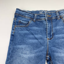 Load image into Gallery viewer, Boys Denim Co, skinny fit stretch denim shorts, adjustable, EUC, size 10-11,  