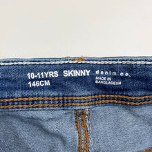 Load image into Gallery viewer, Boys Denim Co, skinny fit stretch denim shorts, adjustable, EUC, size 10-11,  