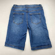 Load image into Gallery viewer, Boys Denim Co, skinny fit stretch denim shorts, adjustable, EUC, size 10-11,  