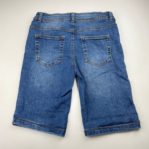 Boys Denim Co, skinny fit stretch denim shorts, adjustable, EUC, size 10-11,  