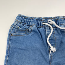 Load image into Gallery viewer, Boys Anko, stretchy knit denim shorts, elasticated, EUC, size 6,  