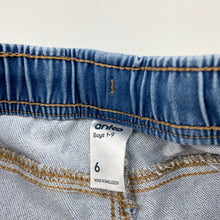 Load image into Gallery viewer, Boys Anko, stretchy knit denim shorts, elasticated, EUC, size 6,  