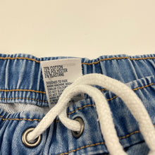 Load image into Gallery viewer, Boys Anko, stretchy knit denim shorts, elasticated, EUC, size 6,  
