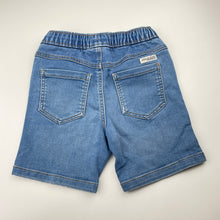 Load image into Gallery viewer, Boys Anko, stretchy knit denim shorts, elasticated, EUC, size 6,  