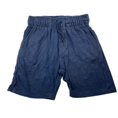Boys Anko, navy cotton shorts, elasticated, EUC, size 8,  