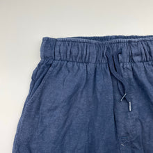 Load image into Gallery viewer, Boys Anko, navy cotton shorts, elasticated, EUC, size 8,  