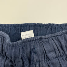 Load image into Gallery viewer, Boys Anko, navy cotton shorts, elasticated, EUC, size 8,  
