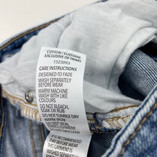 Load image into Gallery viewer, Girls 1964 Denim Co, lace trim stretch denim shorts, waist: 31.5cm across, GUC, size 12,  