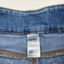 Load image into Gallery viewer, Girls Anko, stretch denim shorts, adjustable, GUC, size 10,  