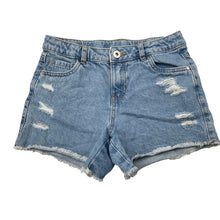 Load image into Gallery viewer, Girls Anko, distressed denim jean shorts, adjustable, GUC, size 12,  