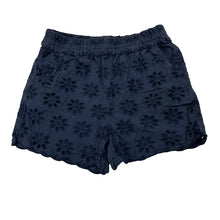 Load image into Gallery viewer, Girls Anko, navy broderie cotton shorts, elasticated, FUC, size 6,  