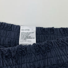 Load image into Gallery viewer, Girls Anko, navy broderie cotton shorts, elasticated, FUC, size 6,  