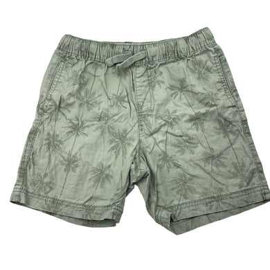 Boys KID, green cotton shorts, elasticated, GUC, size 12,  
