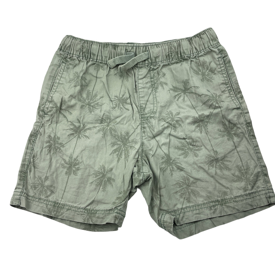 Boys KID, green cotton shorts, elasticated, GUC, size 12,  