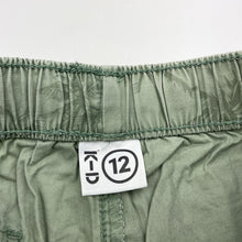 Load image into Gallery viewer, Boys KID, green cotton shorts, elasticated, GUC, size 12,  