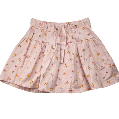 Girls Target, floral cotton skirt, elasticated, EUC, size 6,  