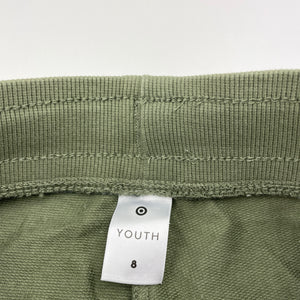 Boys Target, khaki cotton shorts, elasticated, EUC, size 8,  