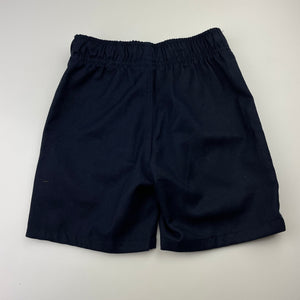 Boys anko, navy school shorts, elasticated, EUC, size 4,  
