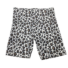 Load image into Gallery viewer, Girls Mango, leopard print bike shorts, elasticated, GUC, size 10,  
