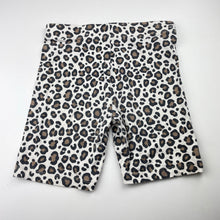 Load image into Gallery viewer, Girls Mango, leopard print bike shorts, elasticated, GUC, size 10,  