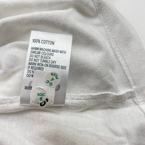 Boys anko, white cotton tank top, EUC, size 4,  