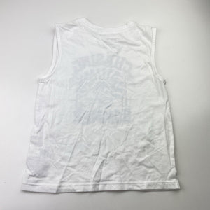 Boys anko, white cotton tank top, EUC, size 4,  
