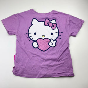 Girls Sanrio, Hello Kitty cotton tee / top, small marks front neck, FUC, size 6,  
