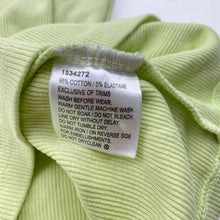 Load image into Gallery viewer, Girls Mango, green stretchy ribbed tee / top, EUC, size 6,  