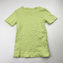 Load image into Gallery viewer, Girls Mango, green stretchy ribbed tee / top, EUC, size 6,  