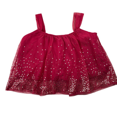 Girls Cotton On, cotton-lined tulle & sequin top, EUC, size 5-6,  