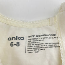 Load image into Gallery viewer, Girls Anko, stretchy singlet top, GUC, size 6-8,  