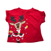 Load image into Gallery viewer, Girls B&amp;L, cotton Christmas tee / top, EUC, size 4,  