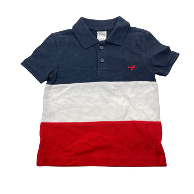 Boys Anko, cotton polo shirt top, dinosaur, EUC, size 2,  
