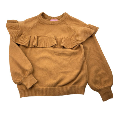 Girls DINERS, knit ruffle sweater / jumper, EUC, size 13-14,  