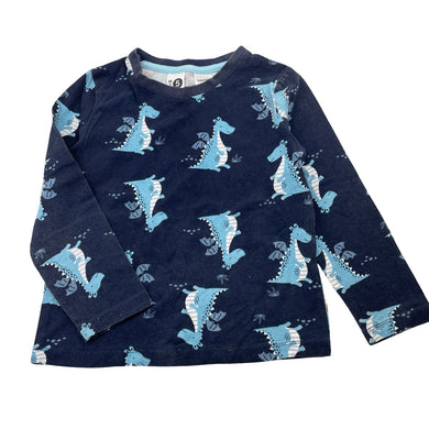 Boys KID, long sleeve pyjama top, dragons, FUC, size 5,  