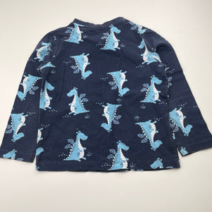 Boys KID, long sleeve pyjama top, dragons, FUC, size 5,  