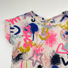 Load image into Gallery viewer, Girls Cotton On, cotton t-shirt dress (wash fade, small marks), FUC, size 7, L: 56cm