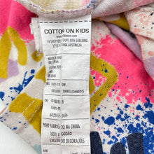 Load image into Gallery viewer, Girls Cotton On, cotton t-shirt dress (wash fade, small marks), FUC, size 7, L: 56cm