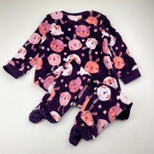 Load image into Gallery viewer, Girls anko, fleece zip coverall / romper, EUC, size 1,  
