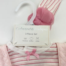 Load image into Gallery viewer, Girls CATHERINE MALANDRINO, embroidered cotton dress, romper &amp; headband, NEW, size 000,  