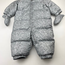 Load image into Gallery viewer, Unisex GAP, down/feather filled, fleece-lined pram suit &amp; mittens, NEW, size 0,  