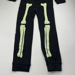 Unisex anko, glow-in-the-dark Halloween pyjama suit, EUC, size 8,  
