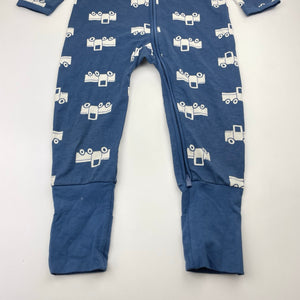 Boys Bonds, zip Wondersuit / zippy / romper, trucks, EUC, size 2,  