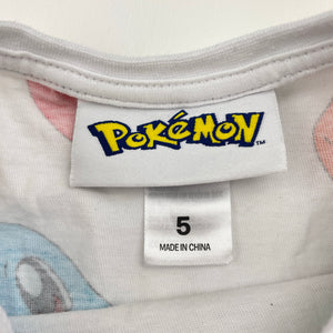 Unisex Nintendo, Pokemon cotton tee / top, EUC, size 5,  