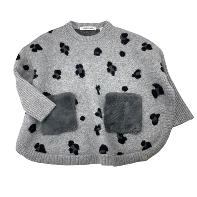 Girls Country Road, soft feel knit poncho sweater (size Small), GUC, size 2-4,  