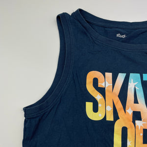 Boys Studio, cotton tank top, skate, EUC, size 10-11,  