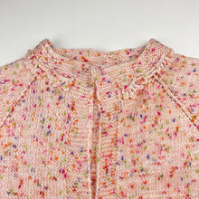 Load image into Gallery viewer, Girls Handmade, knit cardigan (no buttons), armpit to armpit: 30cm, length: 45cm, EUC, size 5,  
