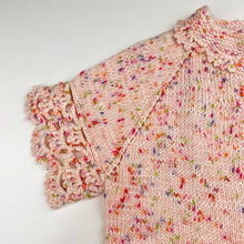 Load image into Gallery viewer, Girls Handmade, knit cardigan (no buttons), armpit to armpit: 30cm, length: 45cm, EUC, size 5,  